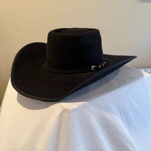 Cavender's Ranch Collection Black 5X Felt Cowboy Hat 7 1/4